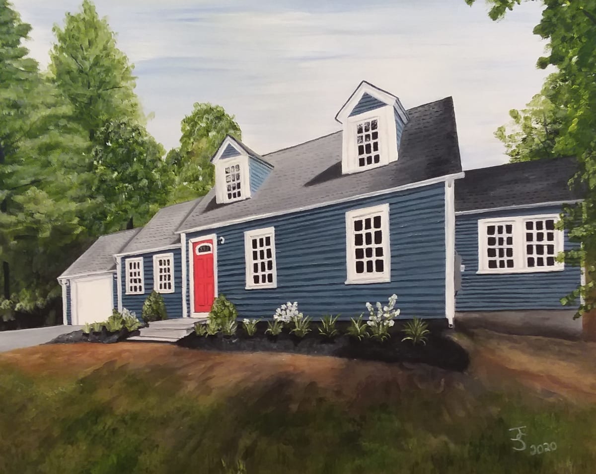 Blue House by Joanne Stowell Artwork, Image 1.