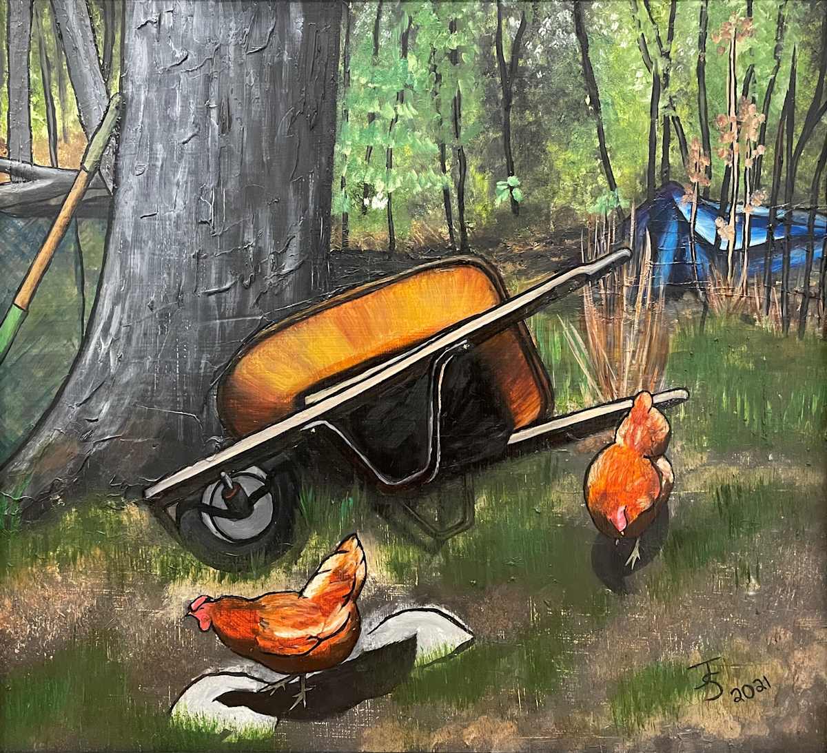 Rust and Eggs by Joanne Stowell Artwork, Image 1.
