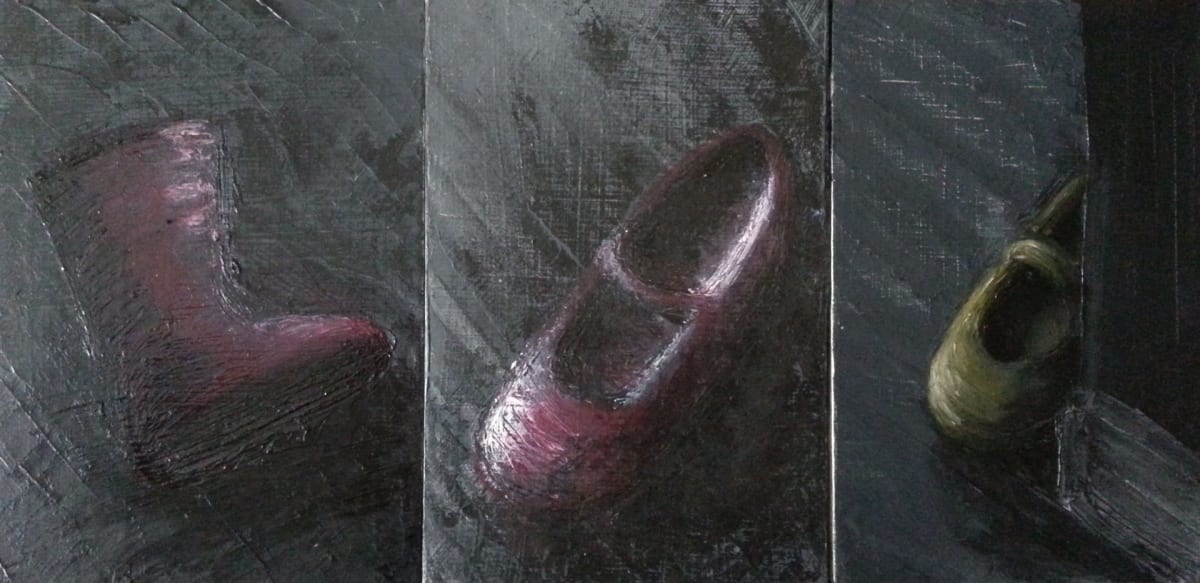 What's Left Behind (Triptych) by Joanne Stowell Artwork  Image: What's Left Behind (Triptych)