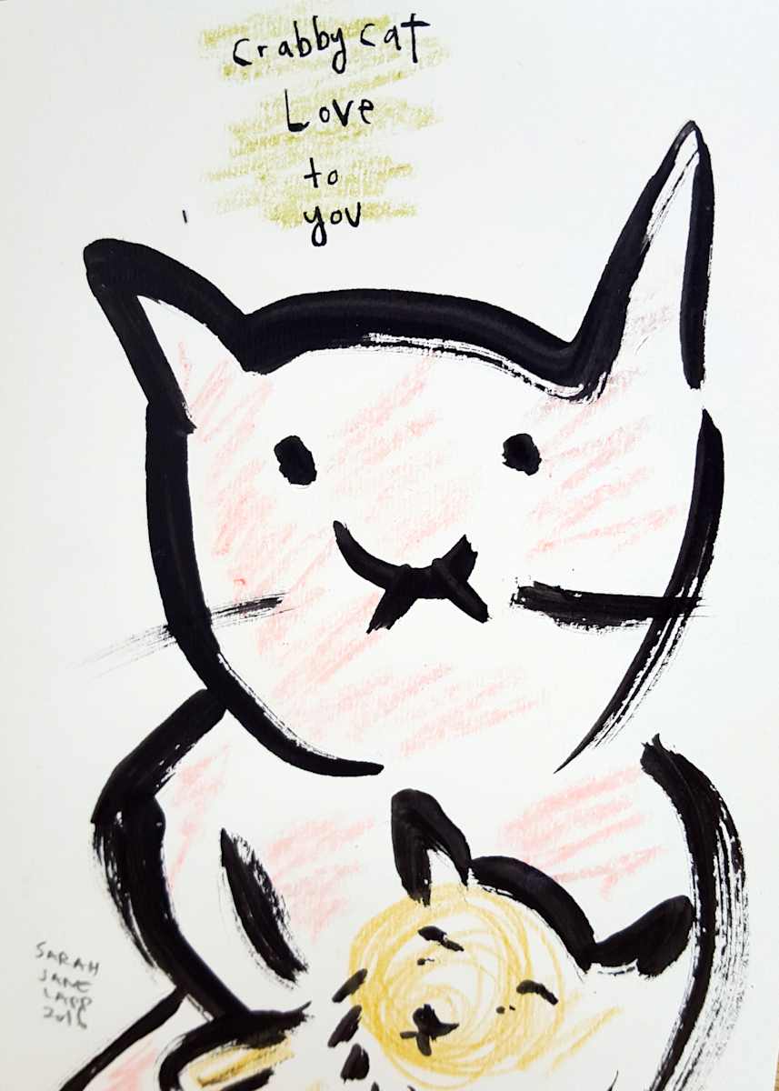 Crabby Cat Love by Sarah Jane Lapp 
