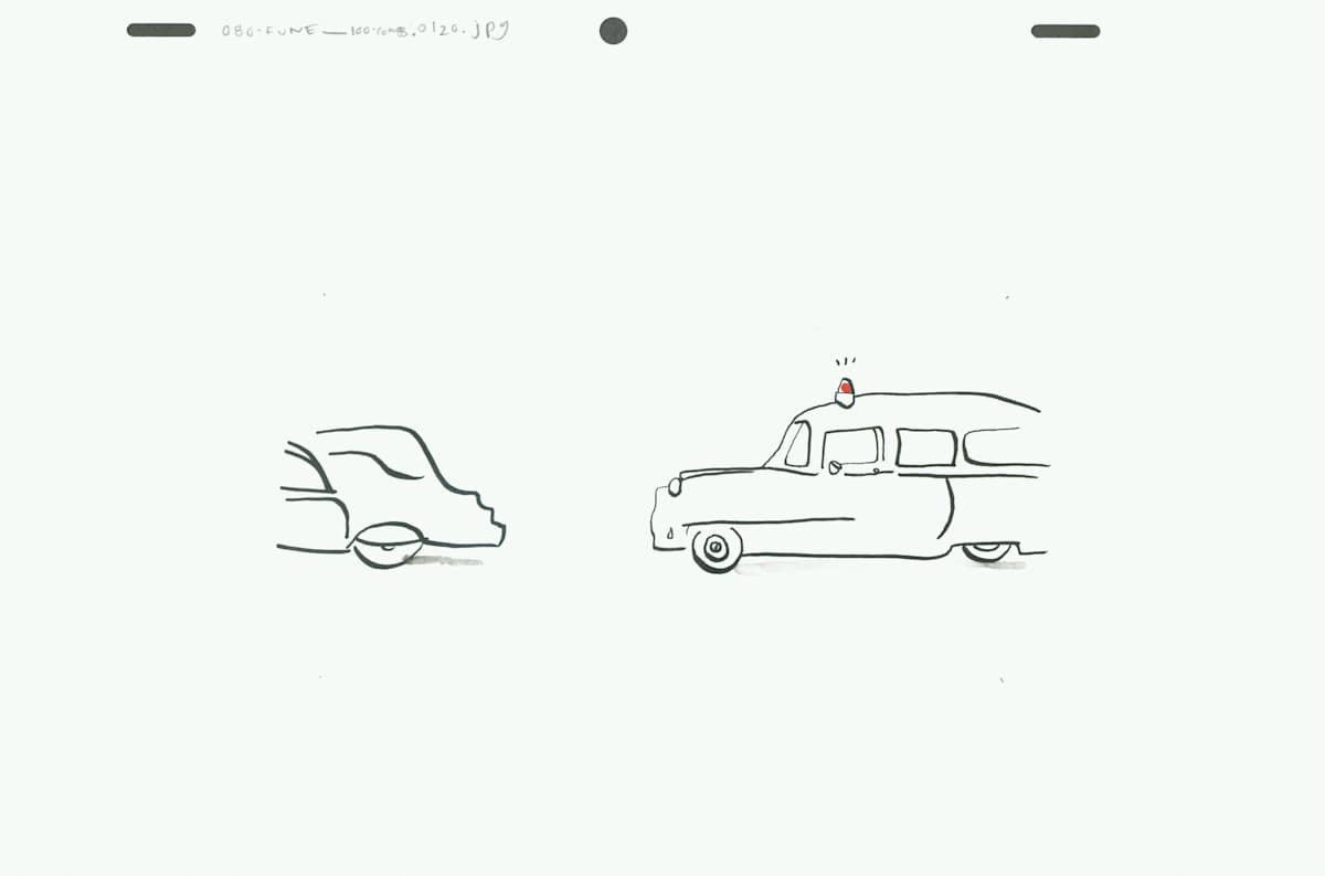 080fune_100comb Ambulance with hearse by Sarah Jane Lapp 