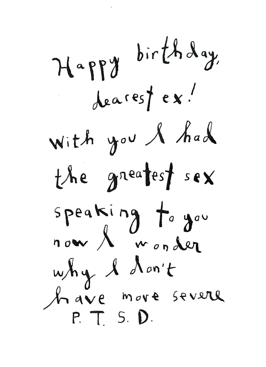 Card Ex Birthday by Sarah Jane Lapp 