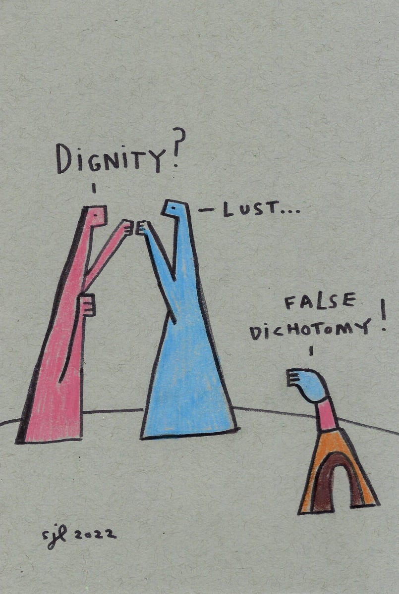 Dignity v Lust by Sarah Jane Lapp, Image 1.