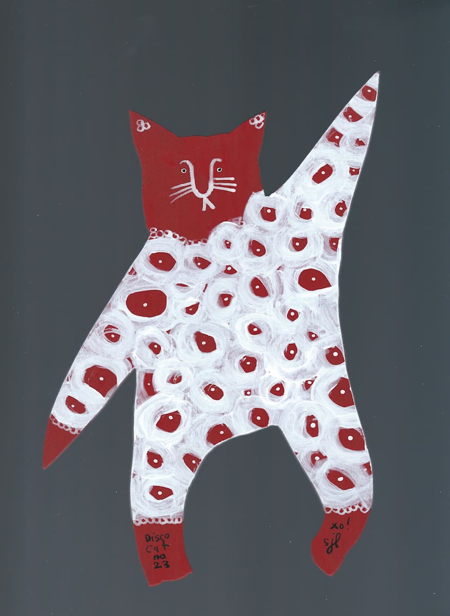 Disco Cat no. 23 by Sarah Jane Lapp 