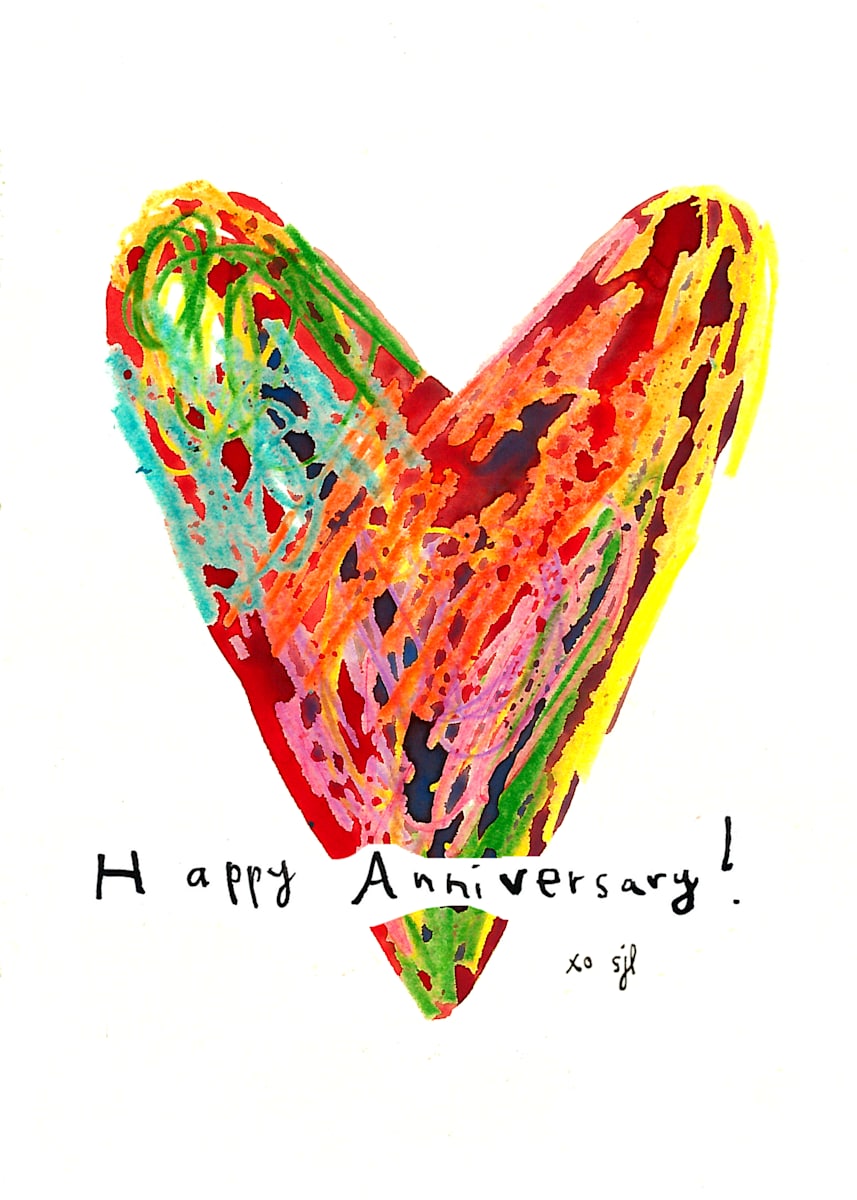 Happy Heart Anniversary by Sarah Jane Lapp 
