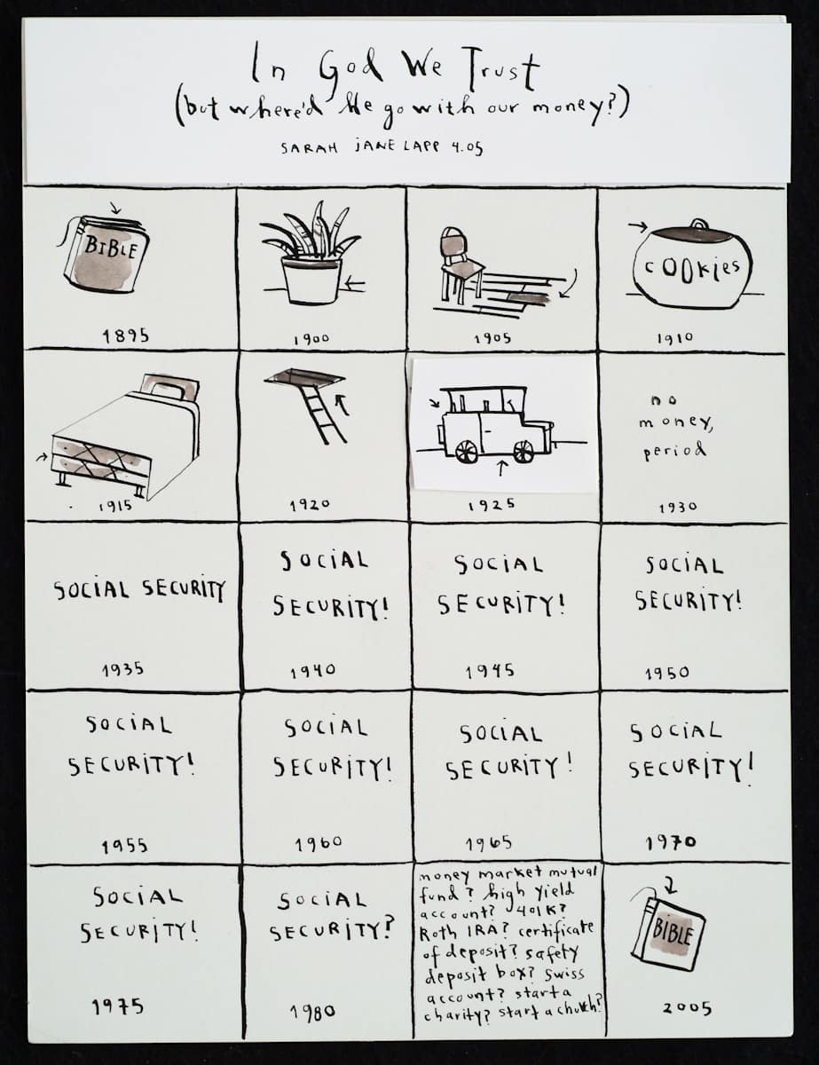 In G-D We Trust by Sarah Jane Lapp, Image 1.