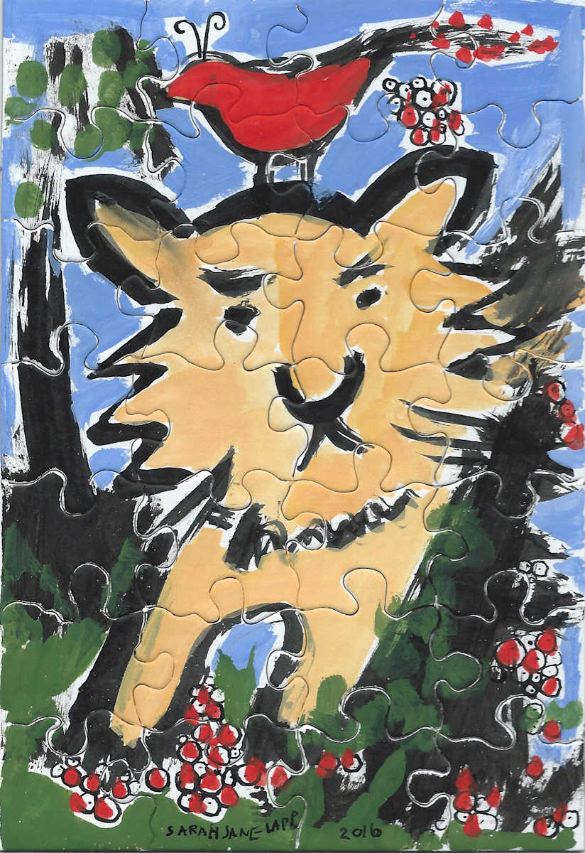 Leo Painted Puzzle by Sarah Jane Lapp 