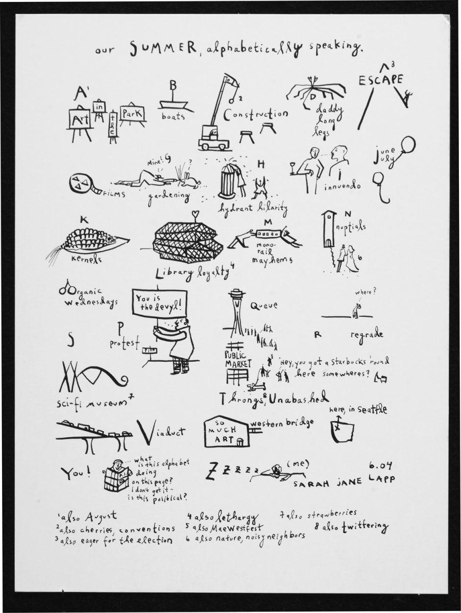 Our Summer Alphabetically Speaking by Sarah Jane Lapp, Image 1.