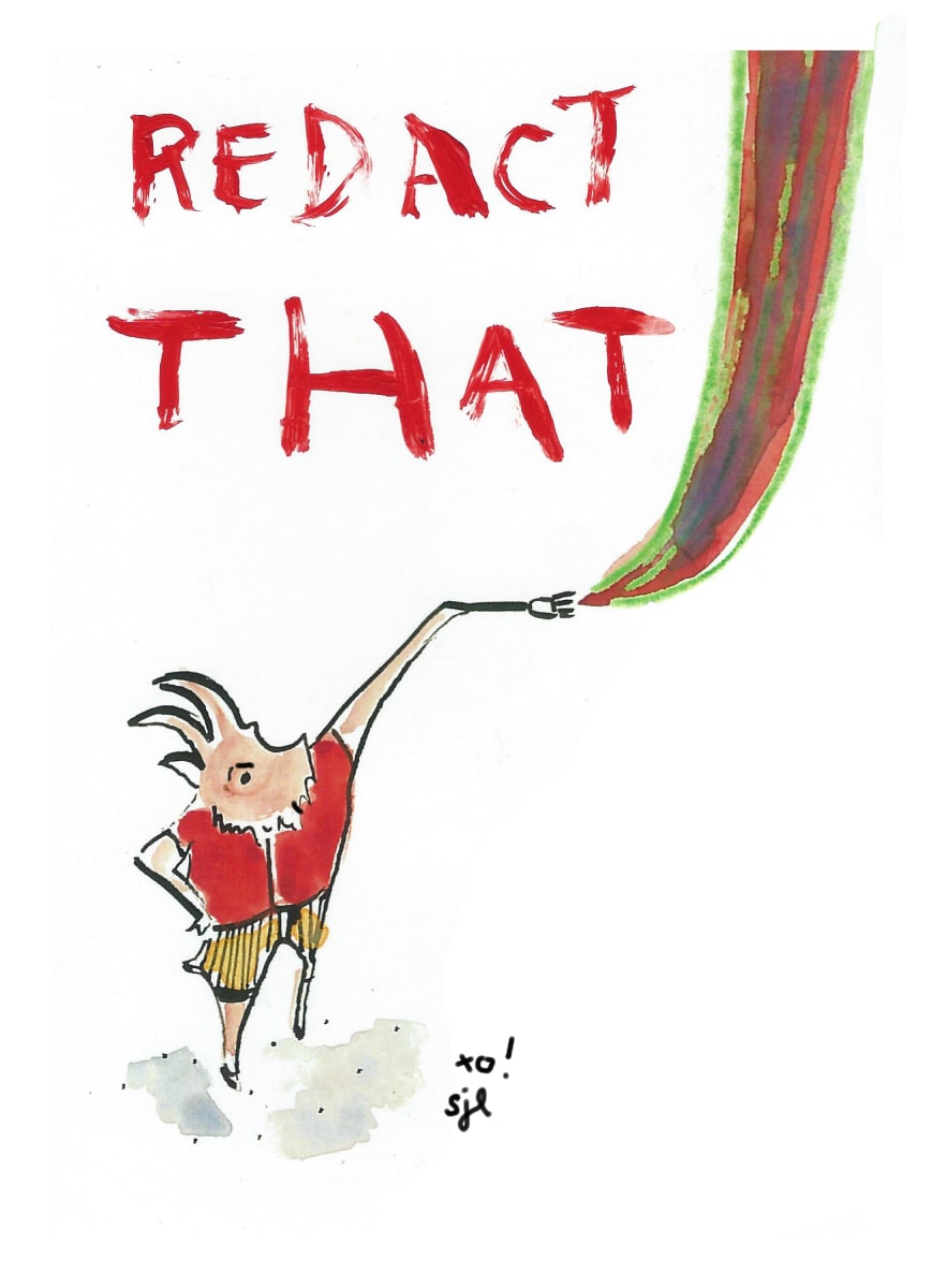 Redact Goat by Sarah Jane Lapp, Image 1.