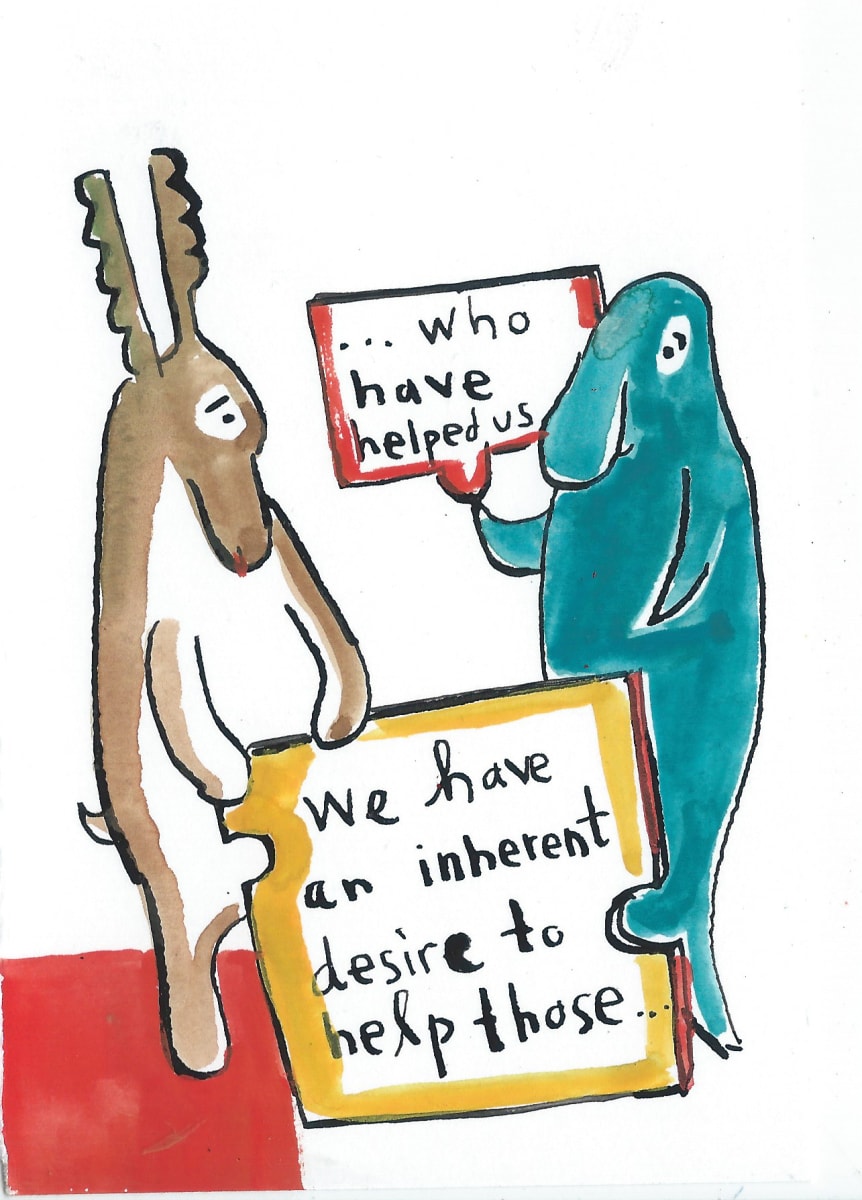 Saola and Dugong discuss reciprocity by Sarah Jane Lapp 