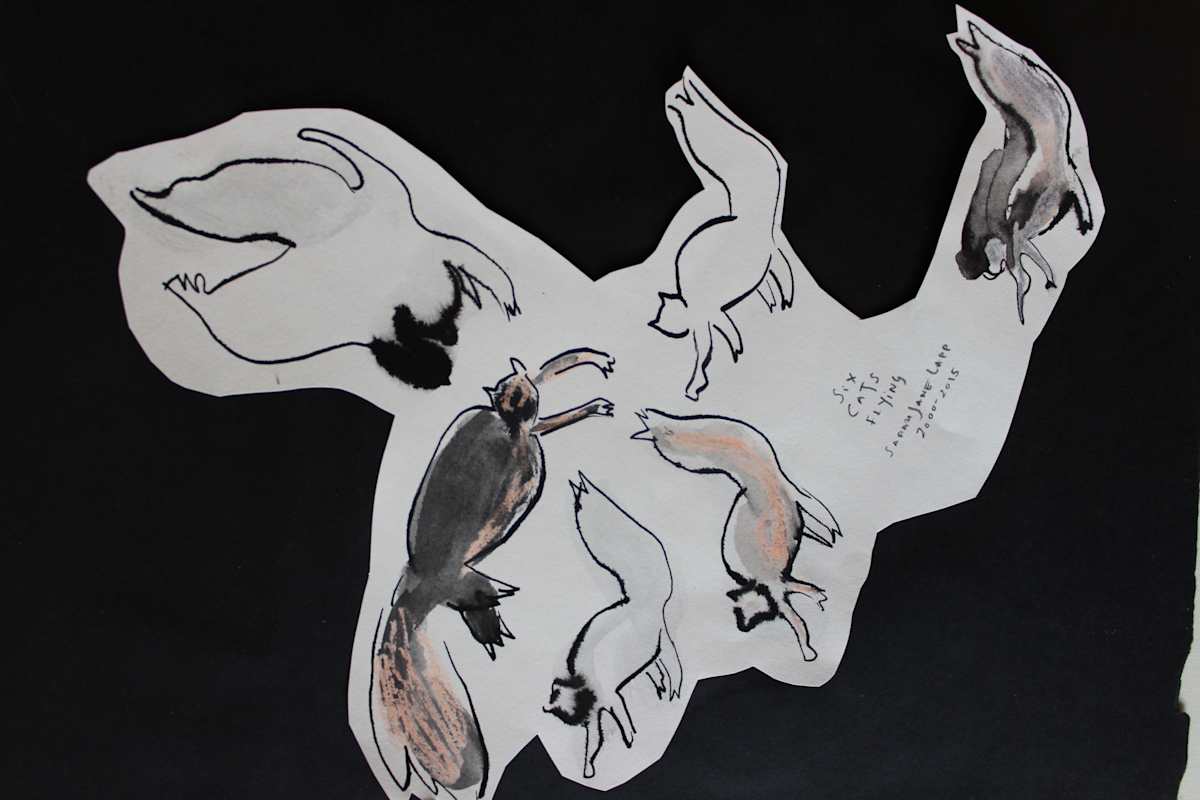 Six Cats Flying by Sarah Jane Lapp 