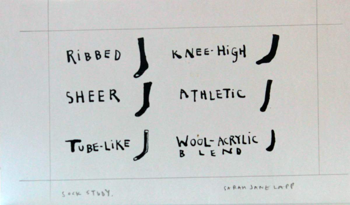 Sock Study by Sarah Jane Lapp 