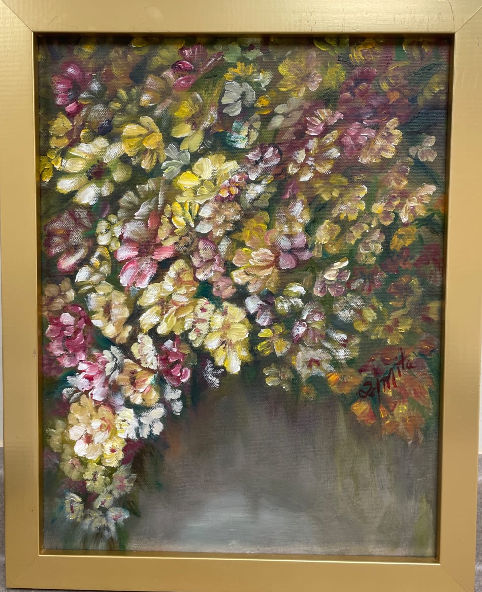 Cascading Blooms III by Amita Bhakta 