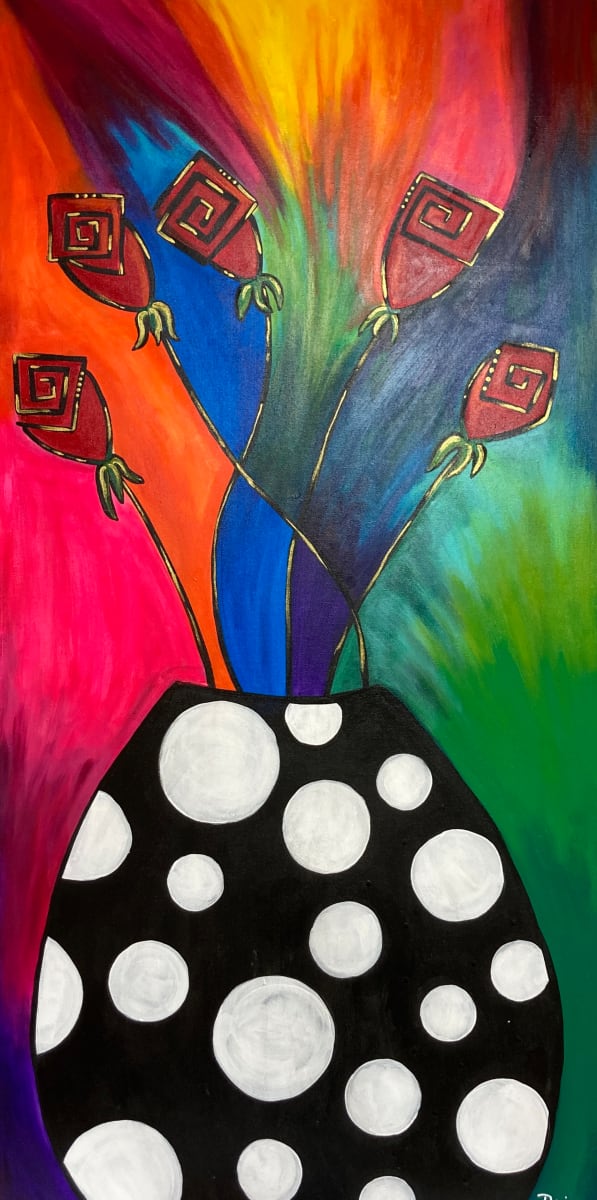 Polka Petal Passion by Denise Onwere 