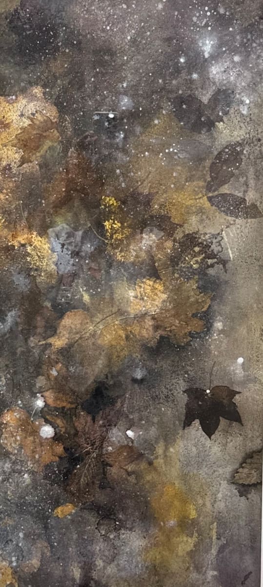 Purple Leaves in Mud by Yuri Ozaki 