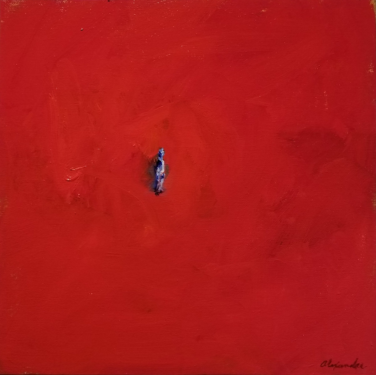 Tiny Figure on Red by Kent Alexander, Image 1.