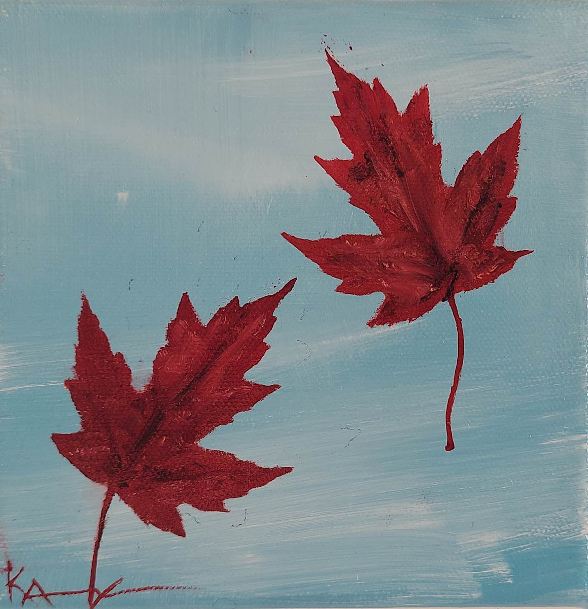 Red Leaf Duet by Kent Alexander, Image 1.
