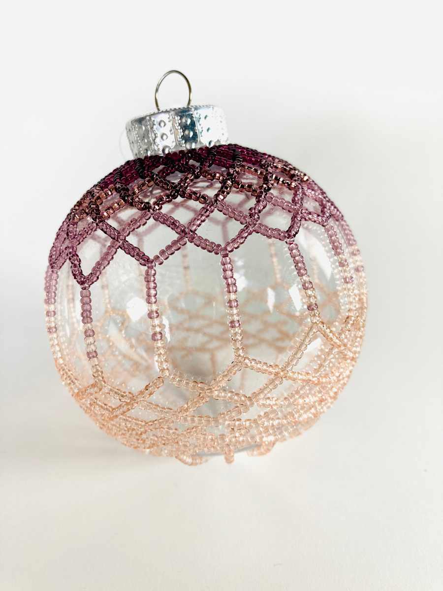 Beaded Ornament Original Design by Stephanie Wright, Image 3.