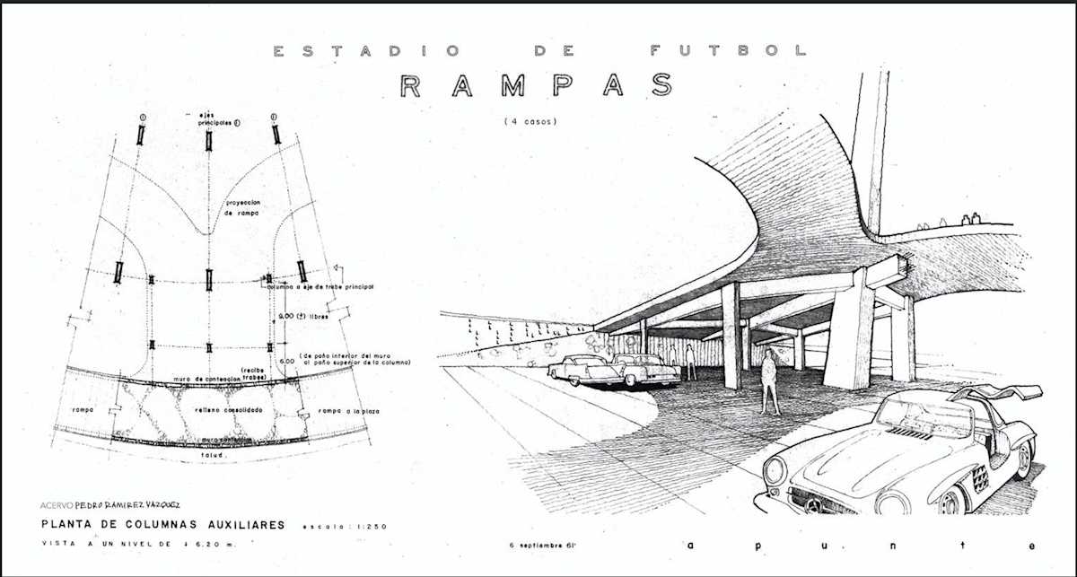 Rampas del Azteca by Pedro Ramírez Vázquez, Image 1.