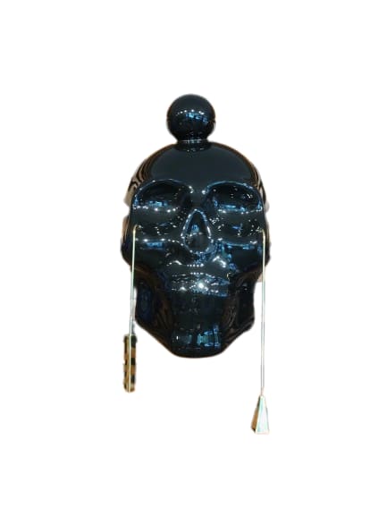 HARAJUKU SKULL IV (BOLA LISO BLACK) by Alonso Cartú 