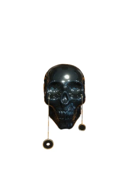 HARAJUKU SKULL I (LISO BLACK) by Alonso Cartú 