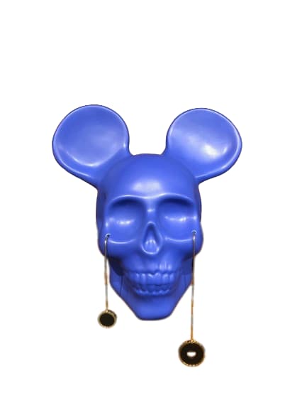 HARAJUKU SKULL II (MICKEY AZUL) by Alonso Cartú 
