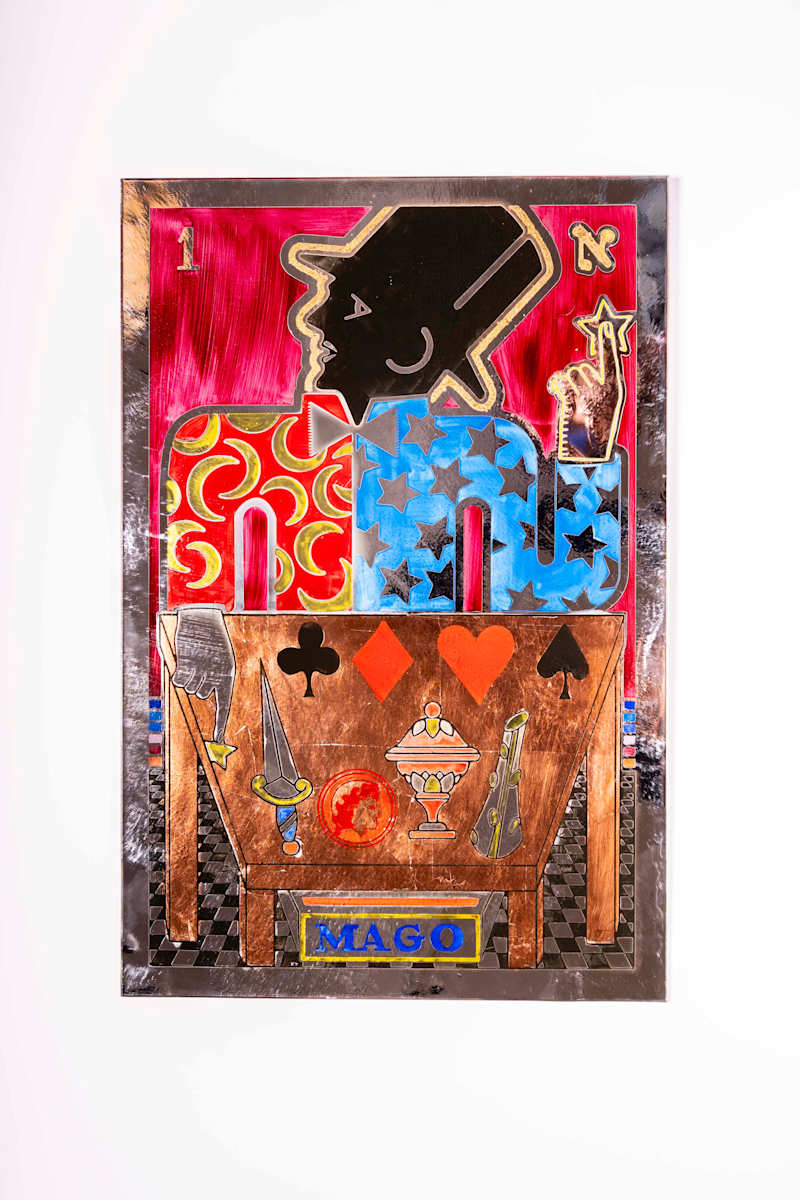 1 mago, tarot rojo by Pedro Friedeberg, Image 2.