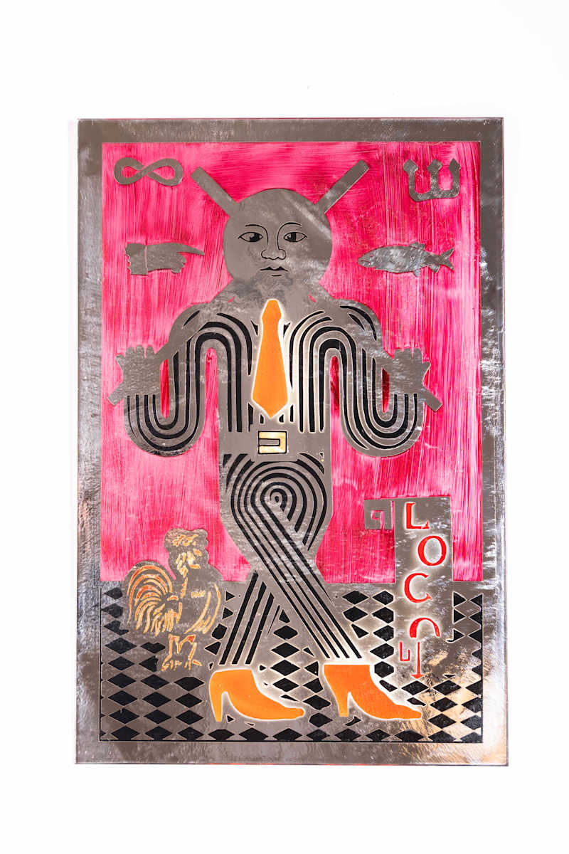 8 loco, tarot rojo by Pedro Friedeberg, Image 3.