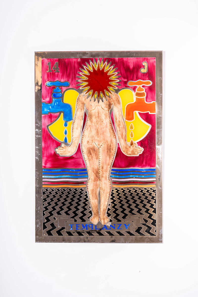 14 templanza, tarot rojo by Pedro Friedeberg, Image 3.