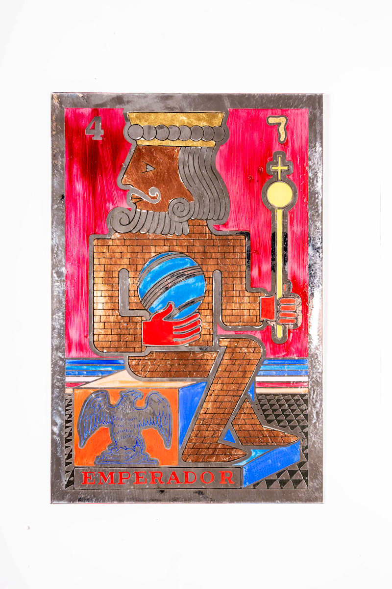 4 emperador, tarot rojo by Pedro Friedeberg, Image 3.