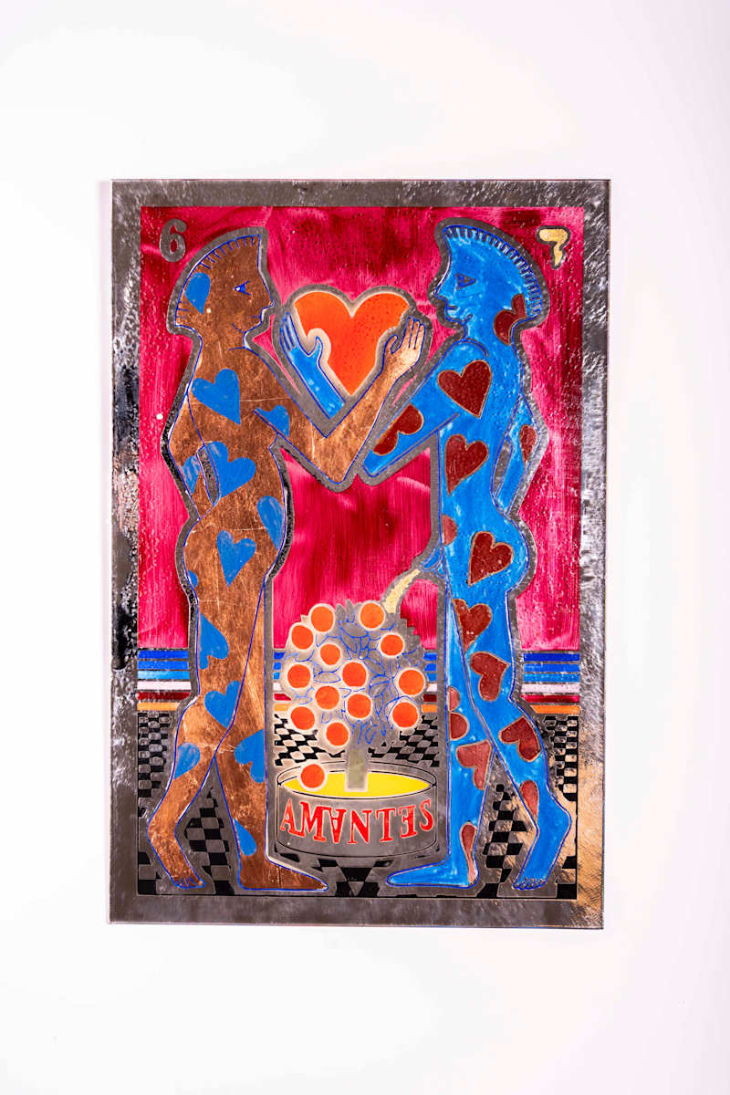 6 amantes, tarot rojo by Pedro Friedeberg, Image 3.
