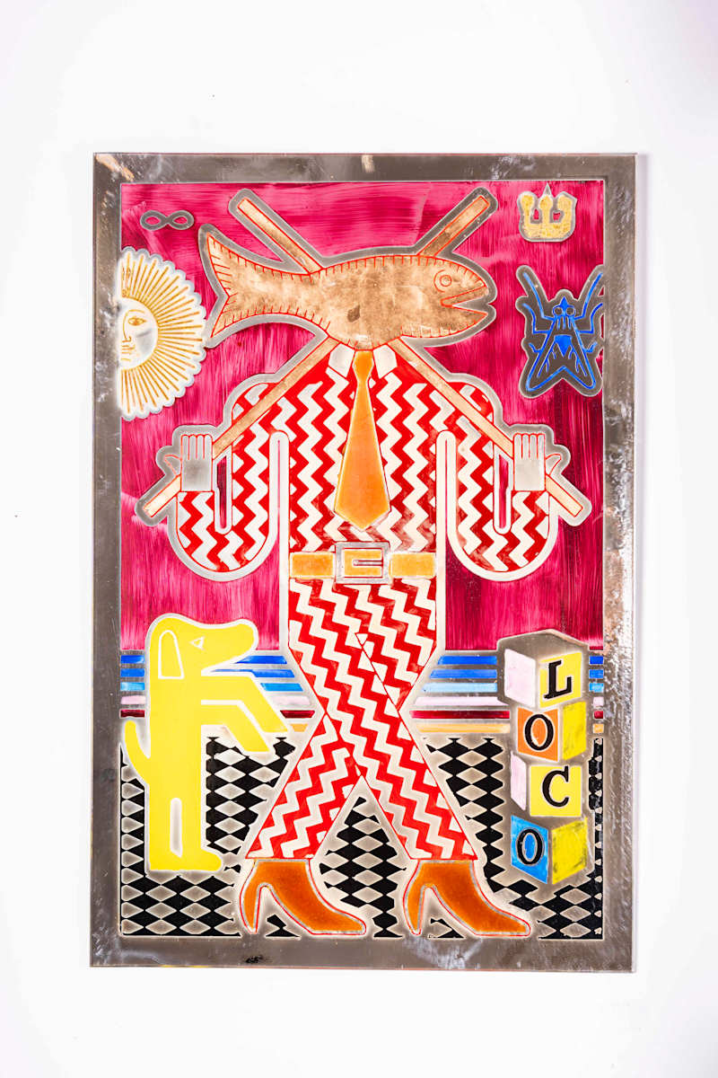 Carta 8 "El loco", tarot rojo (individual) by Pedro Friedeberg, Image 2.