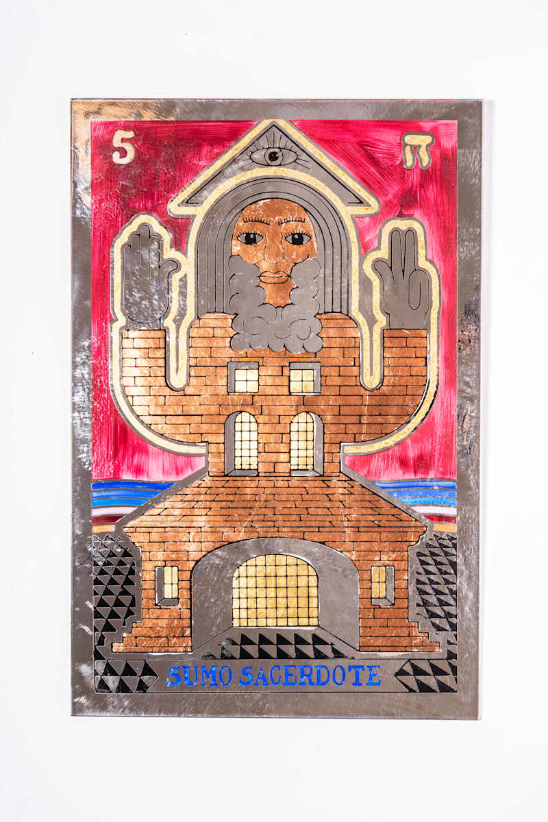 5 sumo sacerdote, tarot rojo by Pedro Friedeberg, Image 3.