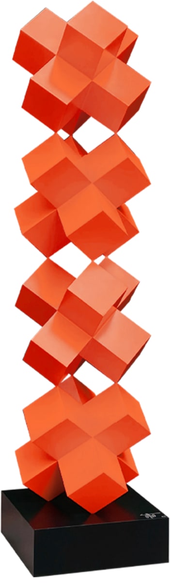 CUBOS PARA FIBONACCI (1M NARANJAS) by Otto Martín Moreno 