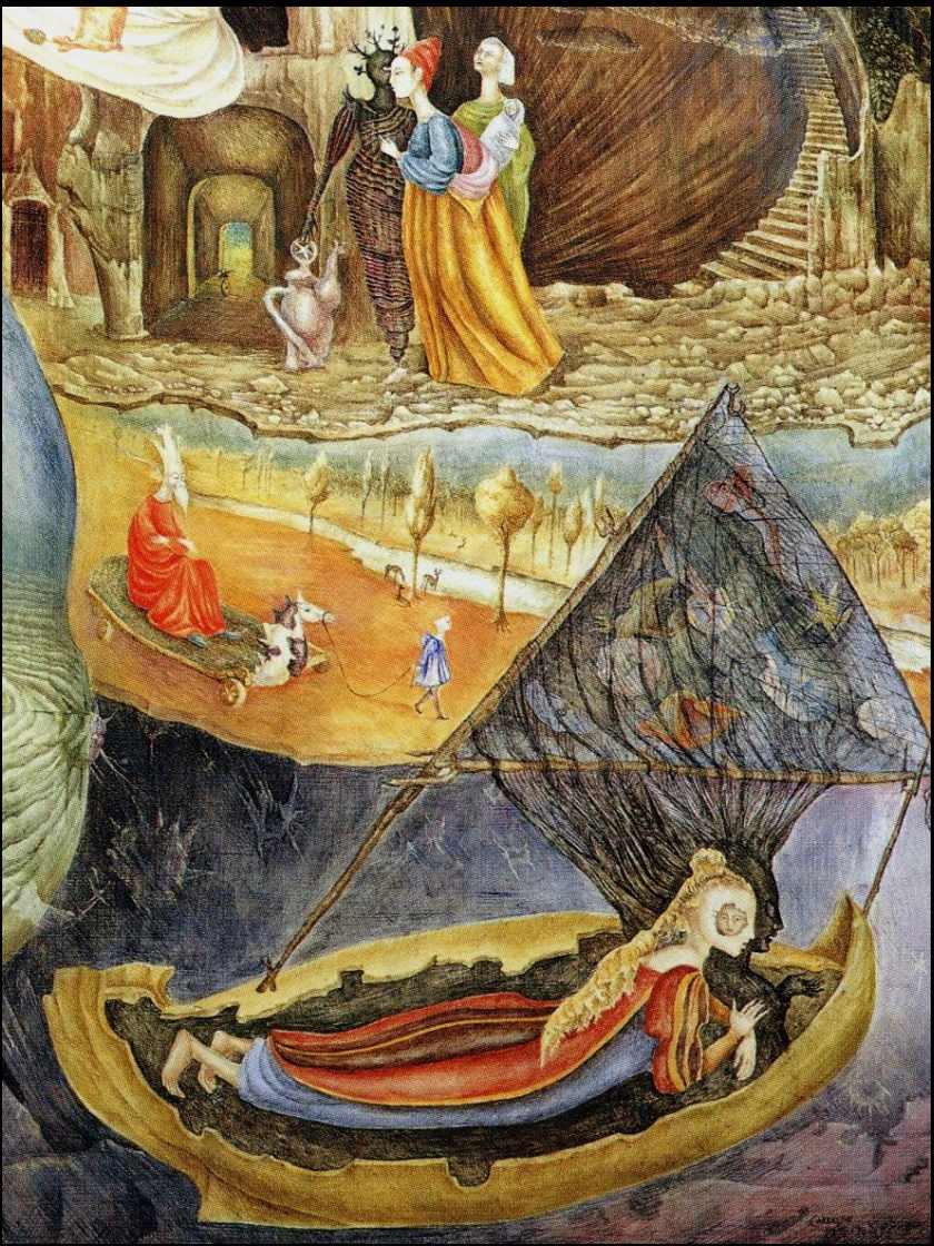 LES DISTRACTIONS DE DAGOBERT by Leonora Carrington 