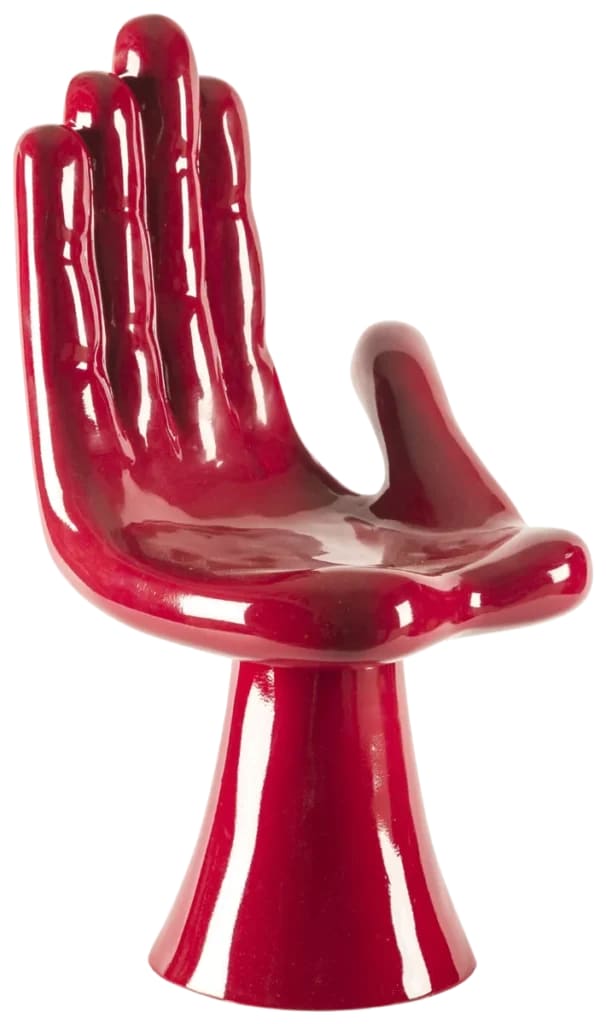 MANO SILLA (Roja) by Pedro Friedeberg 