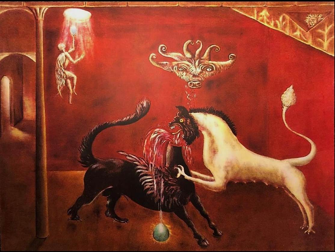 SACRAMENT AT MINOS by Leonora Carrington 