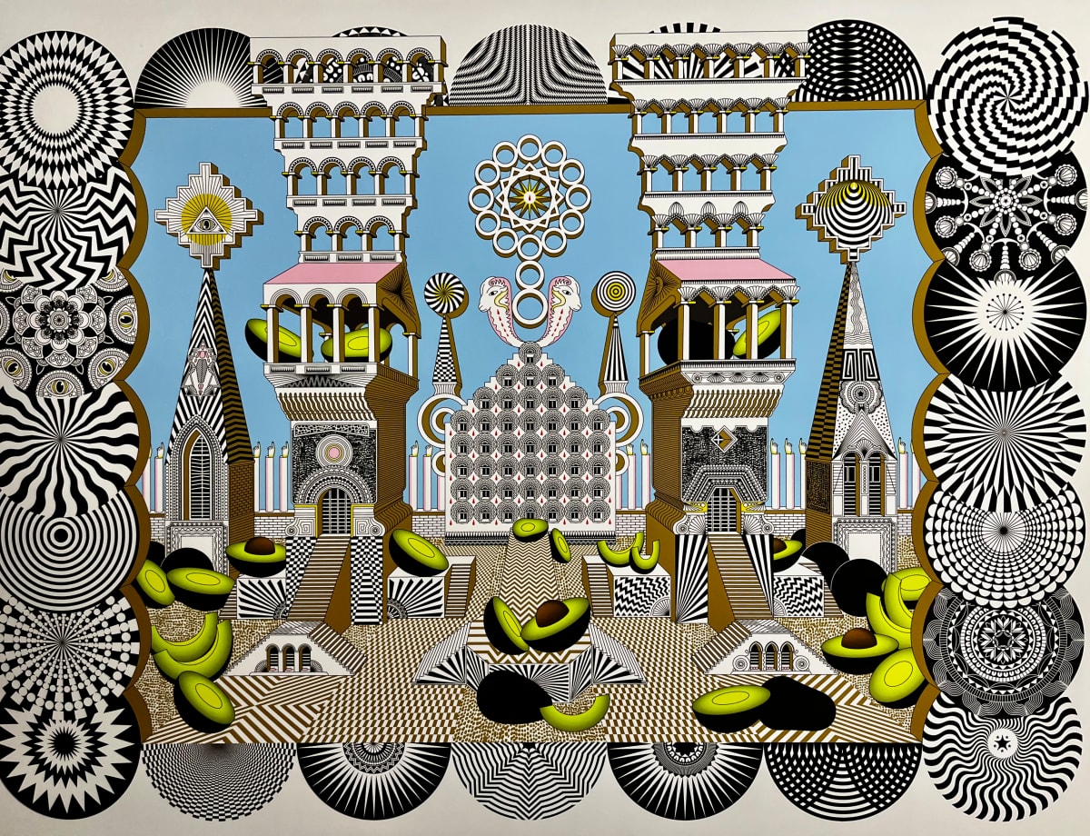 A SUNDAY IN AVOCADOLAND by Pedro Friedeberg 