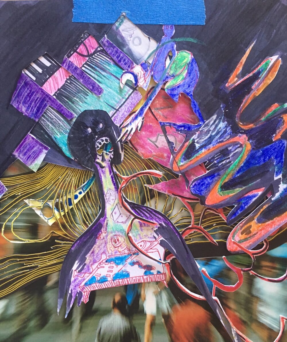 Untitled (end of the world collage) by Isabella Saavedra 