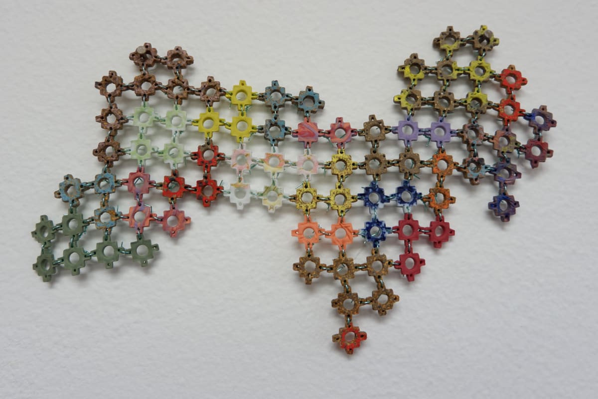 Tiny Stepping Shape with circles no.1 by Jessica Sanders, Image 1.