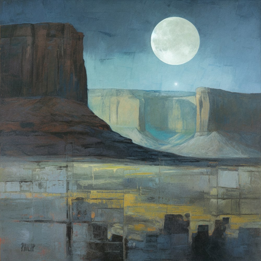 Monument Valley Moon by Michelle Philip 