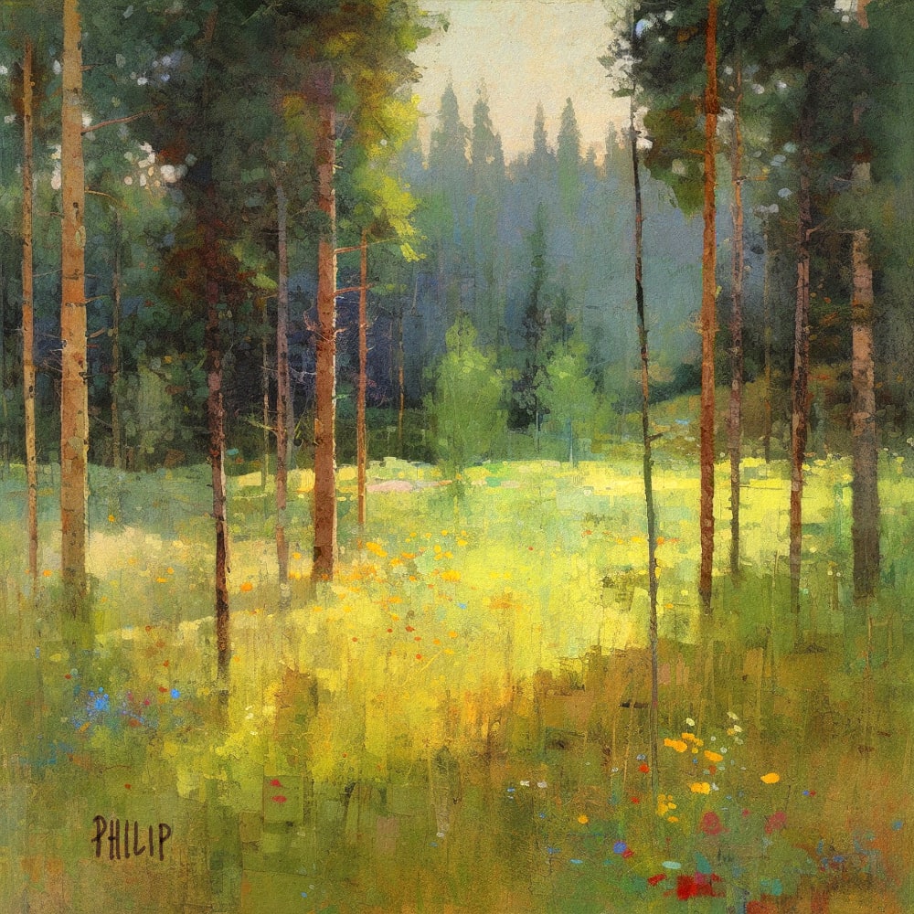 Ponderosa Forest 3 by Michelle Philip 