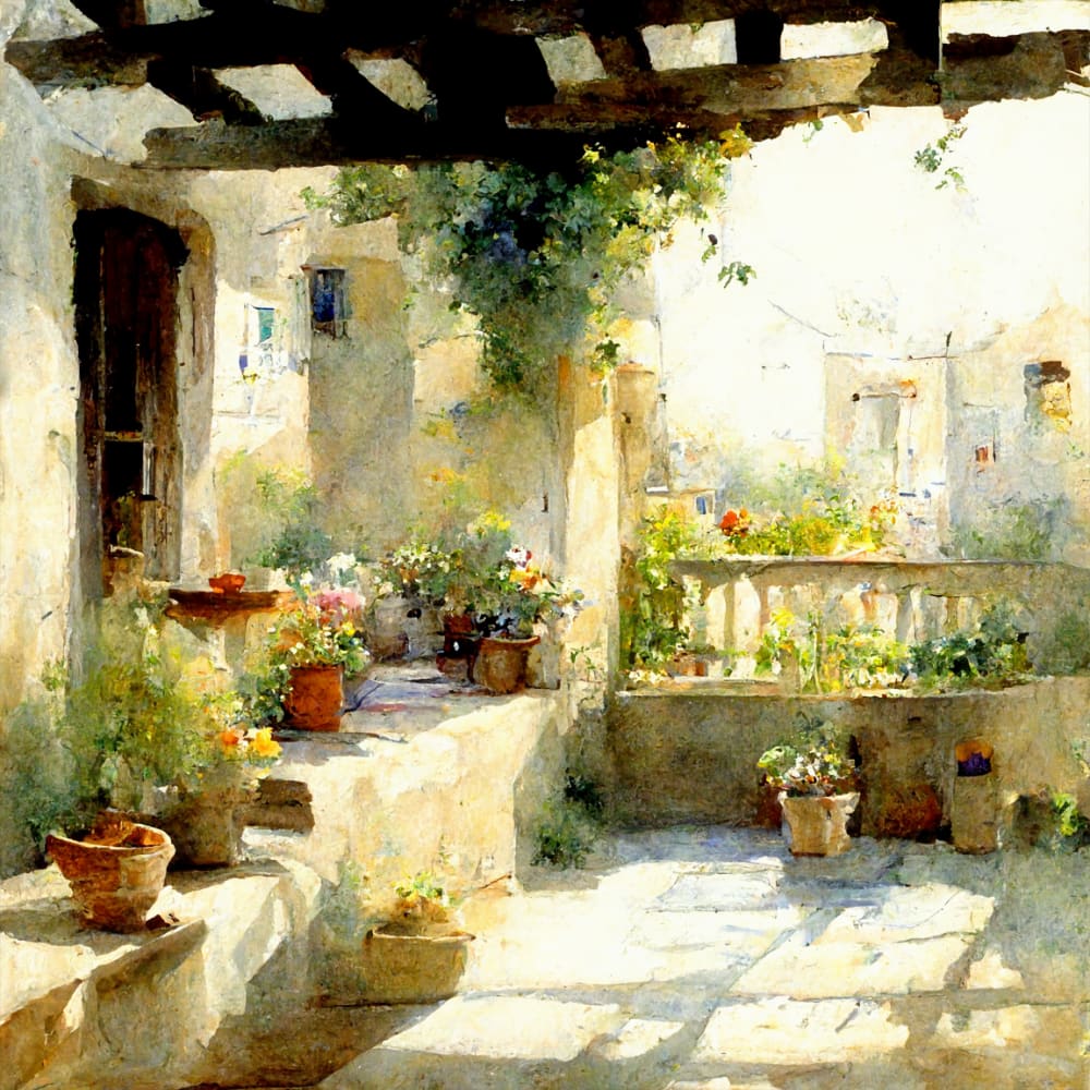 Terrace Garden by Michelle Philip 