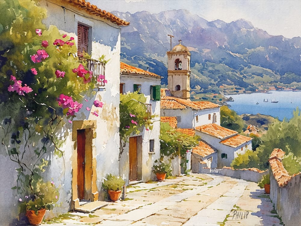 Sleepy harbor by Michelle Philip 