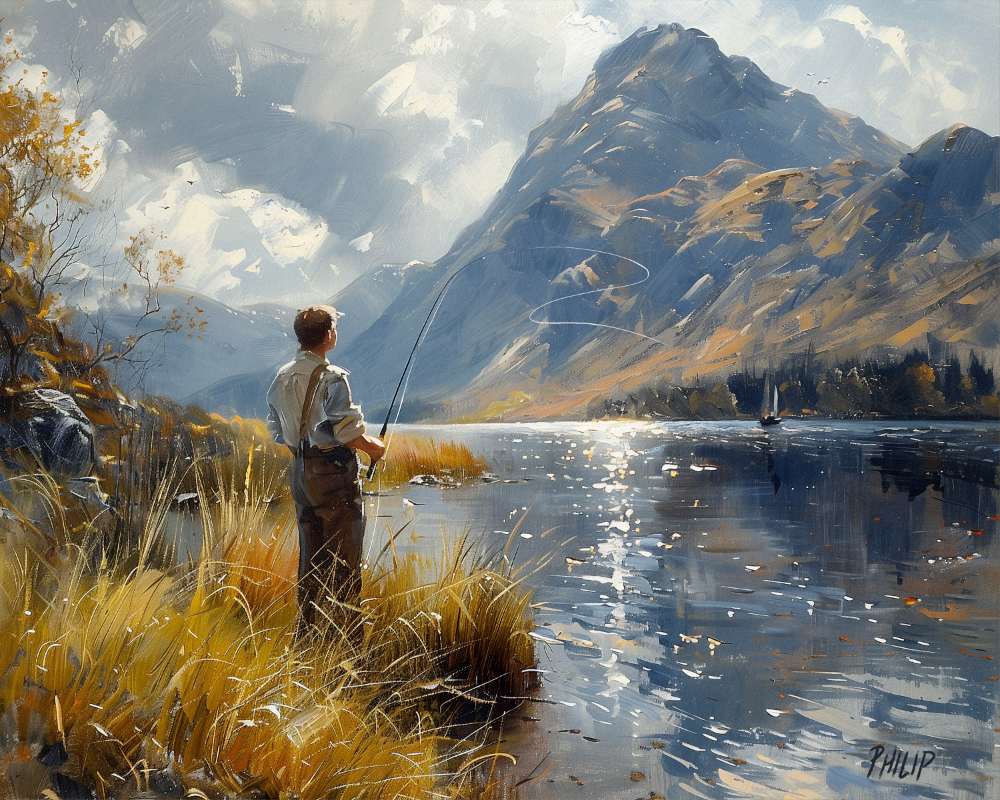 On the Loch (16x20) by Michelle Philip 