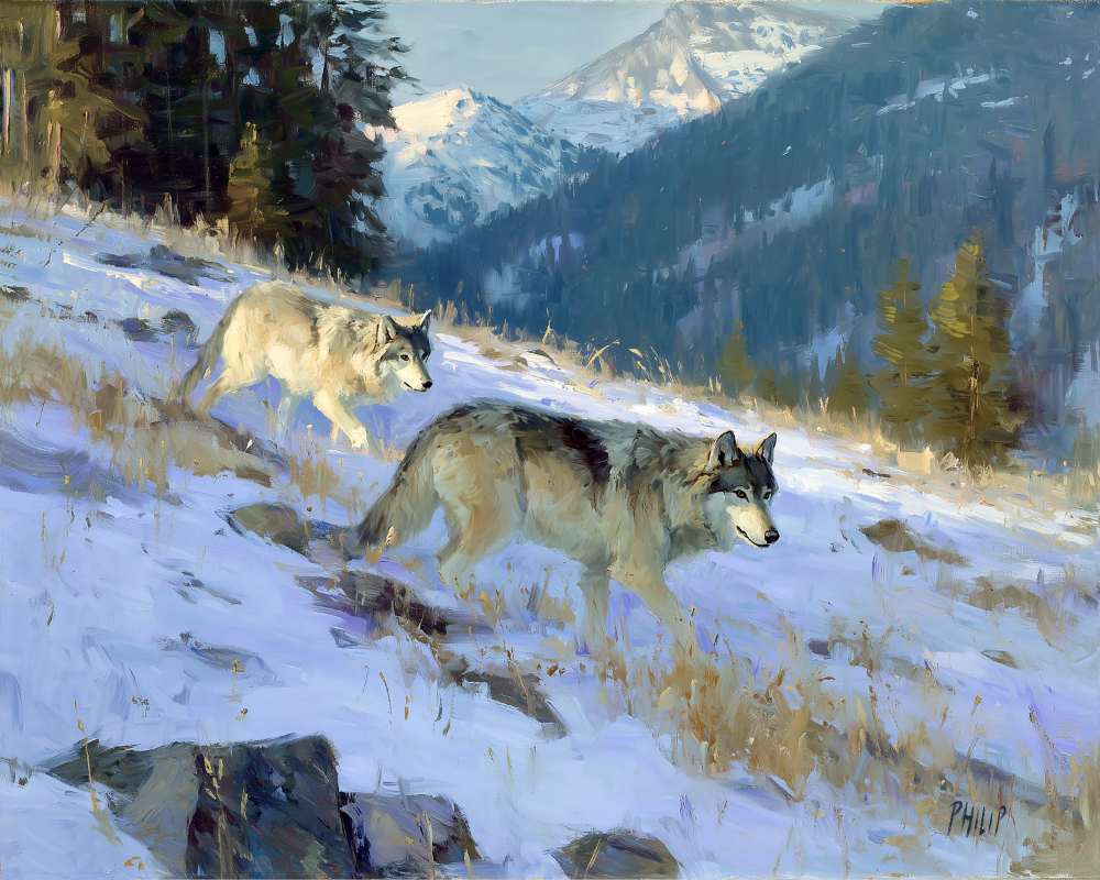 Winter Wolves by Michelle Philip, Image 1.