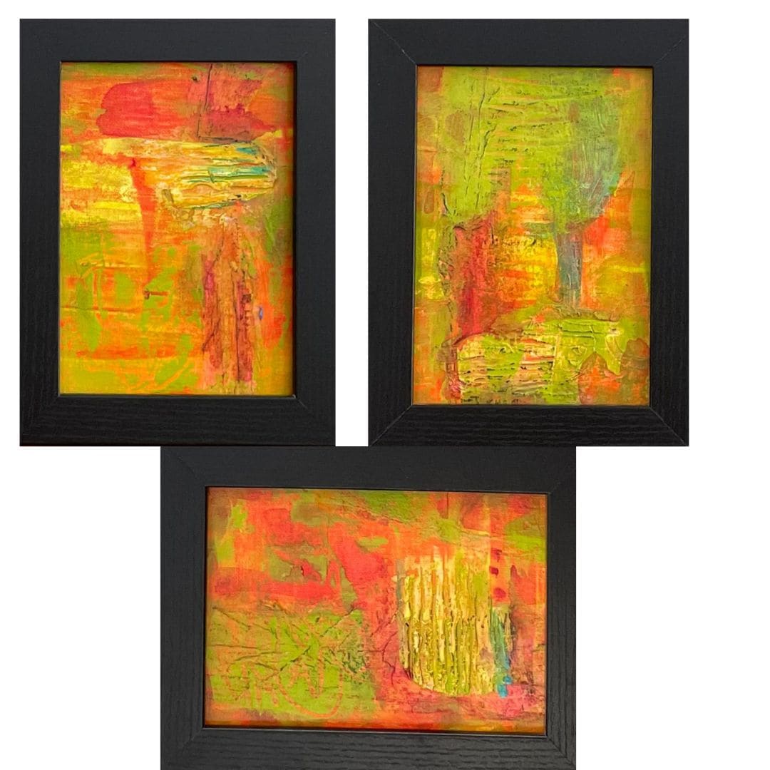 Orange Trio by Marianne Mullen 