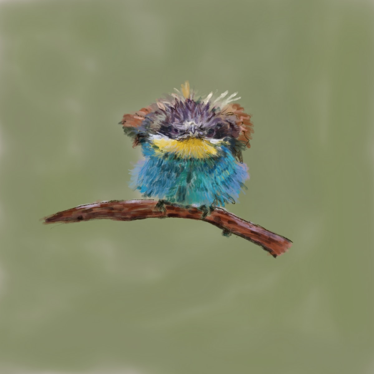 ART252 , Angry bird '? by Bella Moraes ArtWork  Image: Or too much  shampoo?