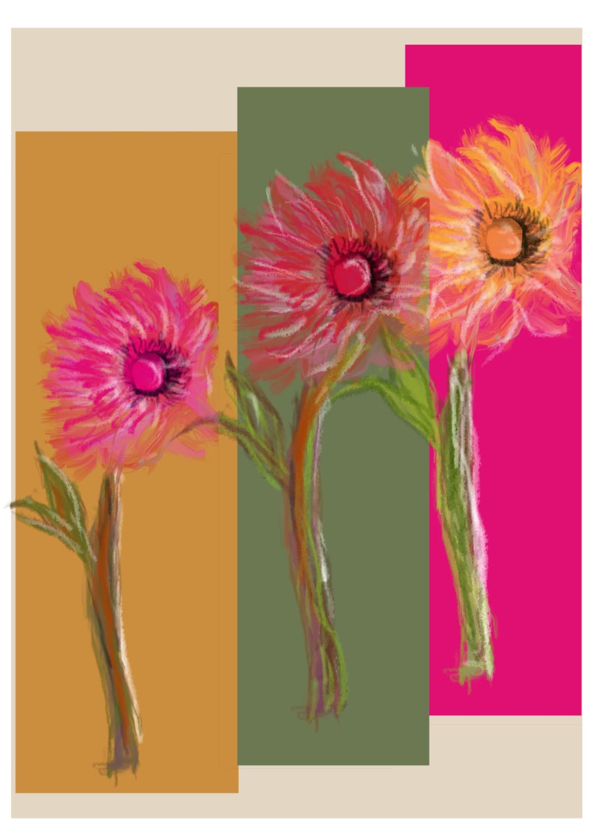 ART290 Flower’s Panel by Bella Moraes ArtWork  Image: A arte de alegrar nossa casa