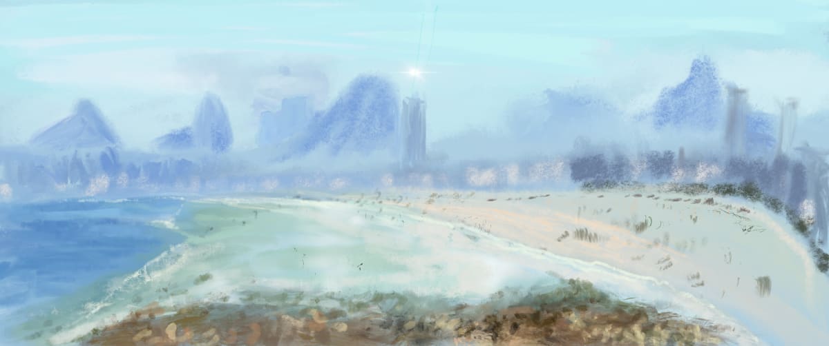 ART152 Rio do Arpoador (sob névoa) by Bella Moraes ArtWork 